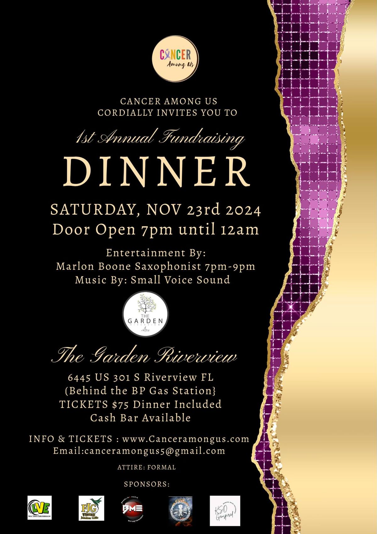 Cancer Among Us 1st Annual Fundraising Dinner