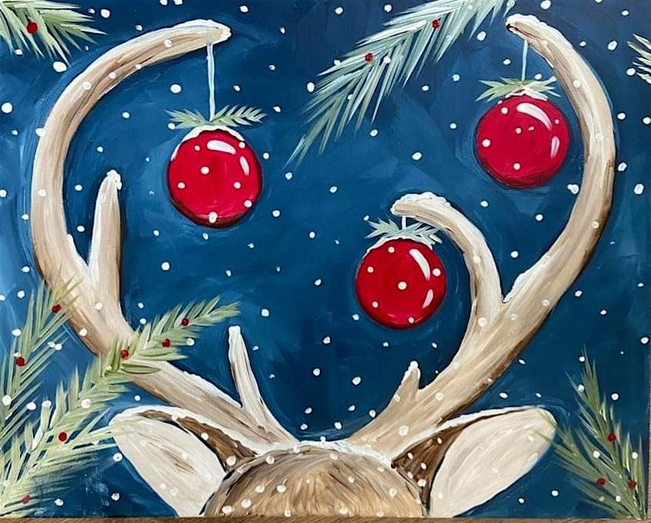 Sip + Paint Reindeer Workshop