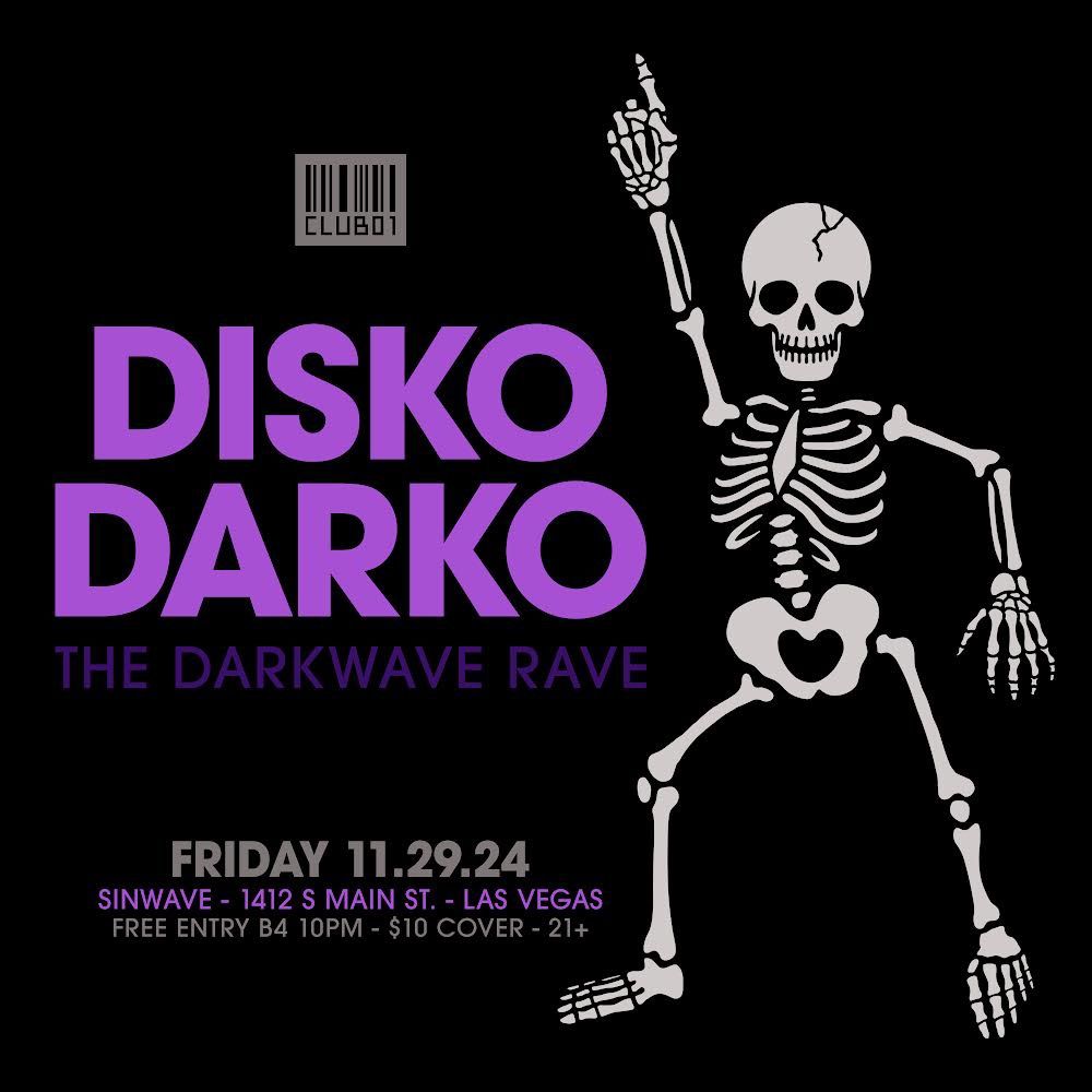 Club01 Presents: DISKO DARKO - The Darkwave Rave