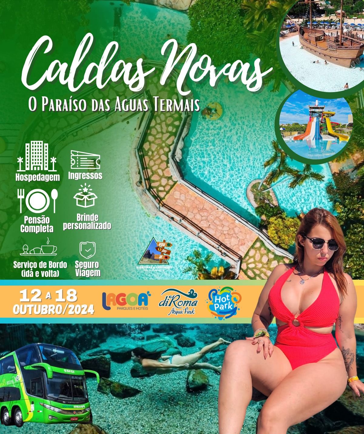 EXCURS\u00c3O CALDAS NOVAS - GOIAIS (PENSAO COMPLETA)