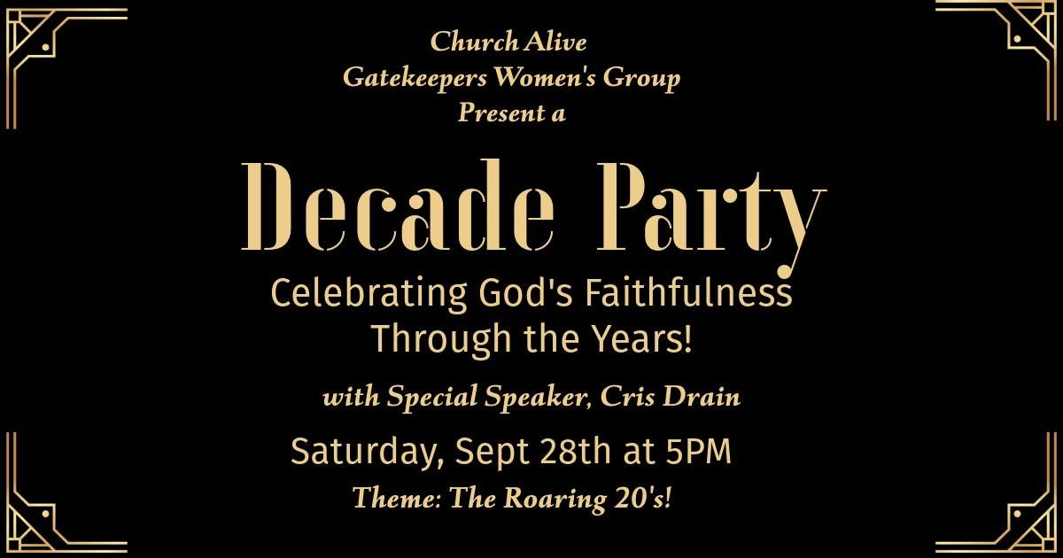 Women\u2019s Group \u201cDecade Party\u201d