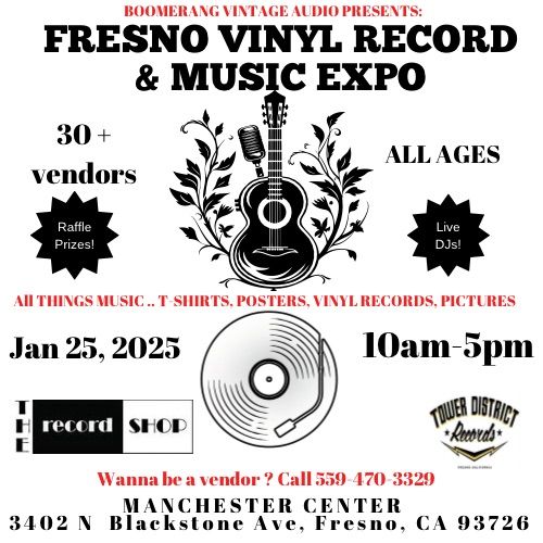 Fresno vinyl record and music expo