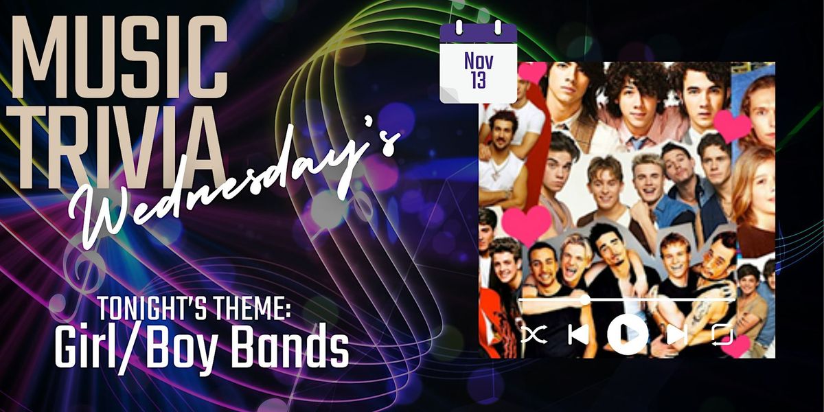 Girl\/Boy Bands  | Music Trivia @ Harvest Hall