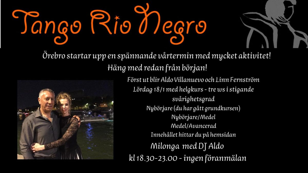 WS-helg och Milonga med Aldo och Linn i \u00d6rebro