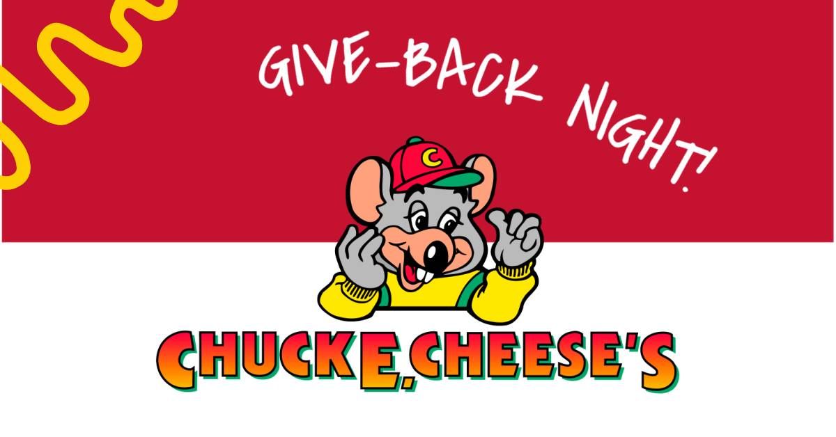 Chuck E Cheese Give-Back Night