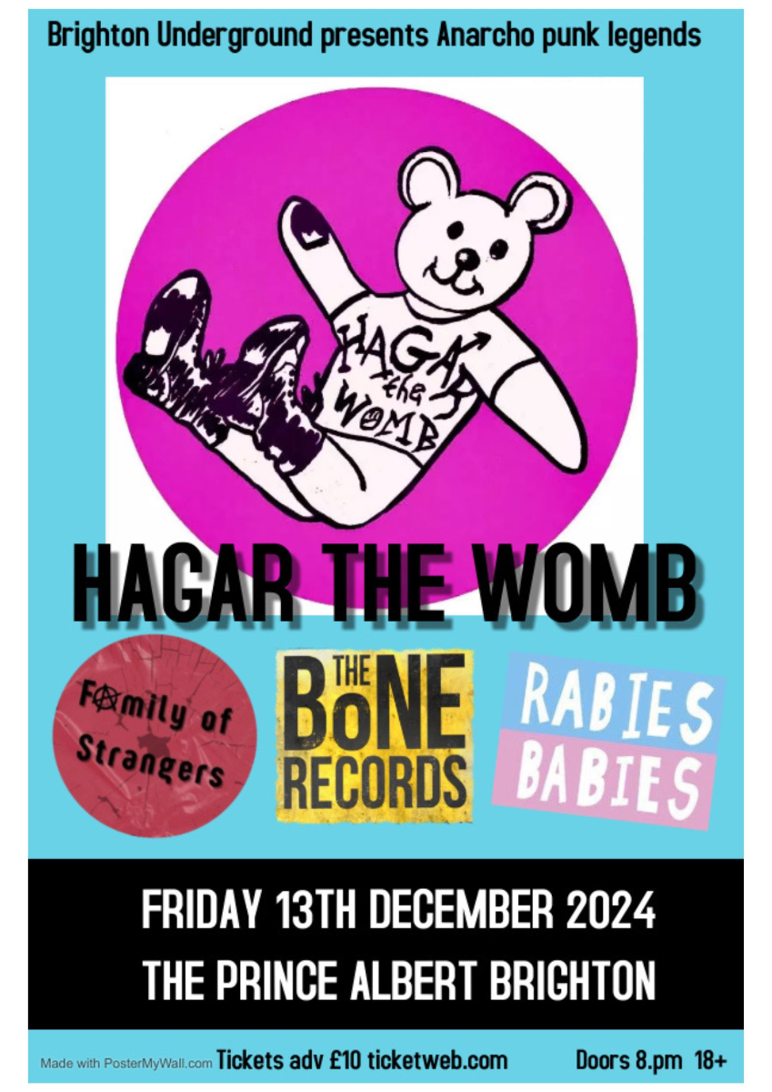 Hagar The Womb, Family of strangers, The Bone Records, Rabies Babies