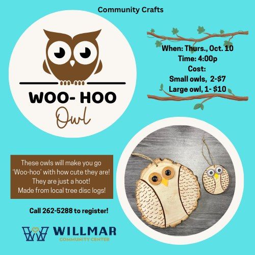 Community Crafts- Woo-Hoo Owl