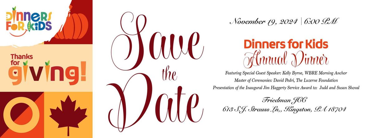 2024 Dinners for Kids Annual Dinner