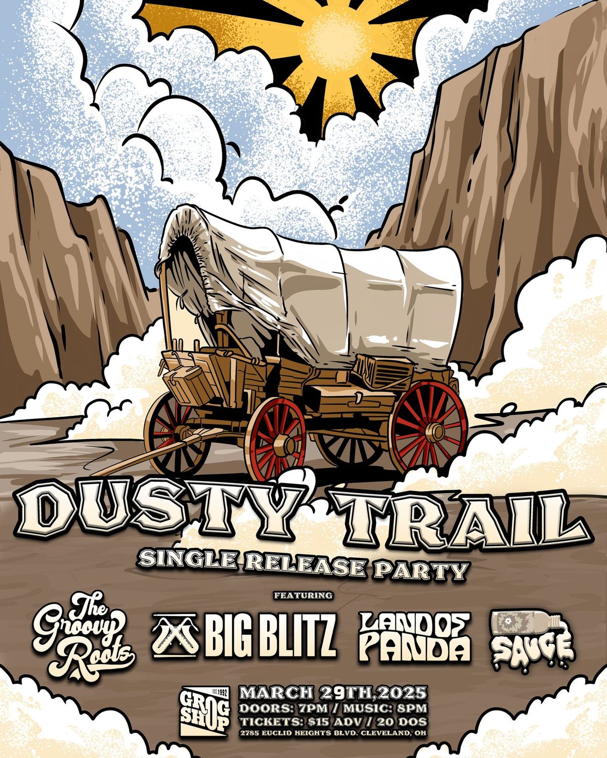 The Groovy Roots & Land of Panda: Dusty Trail Single Release Party