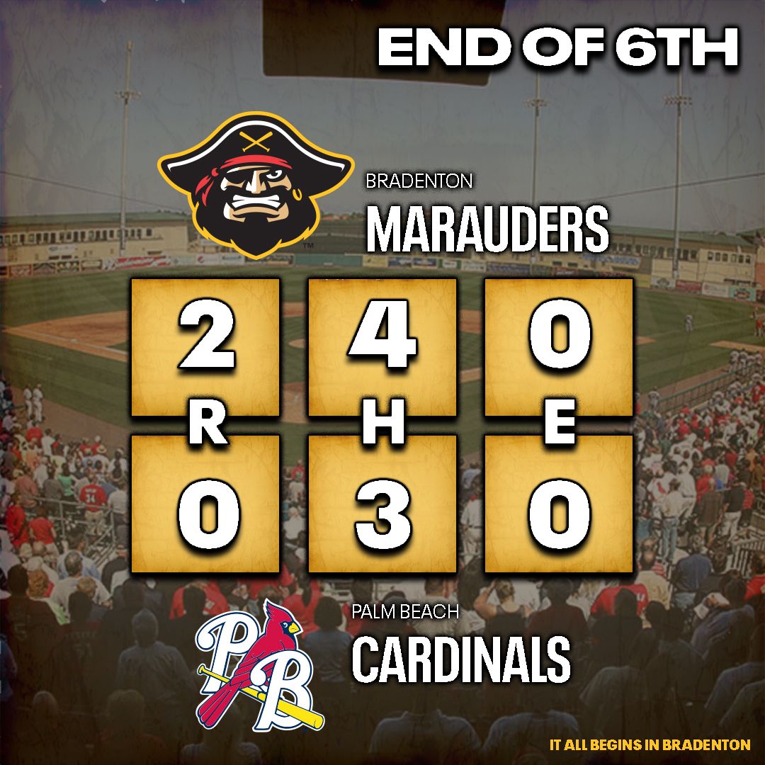 Palm Beach Cardinals at Bradenton Marauders at LECOM Park