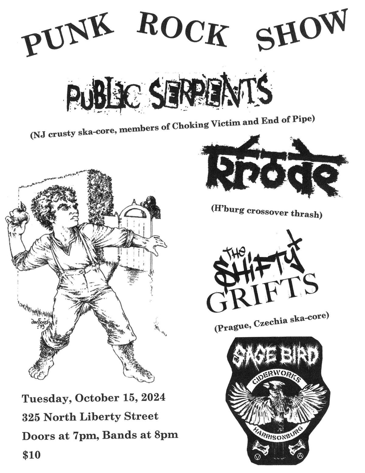 Punk Rock Show at Sage Bird!