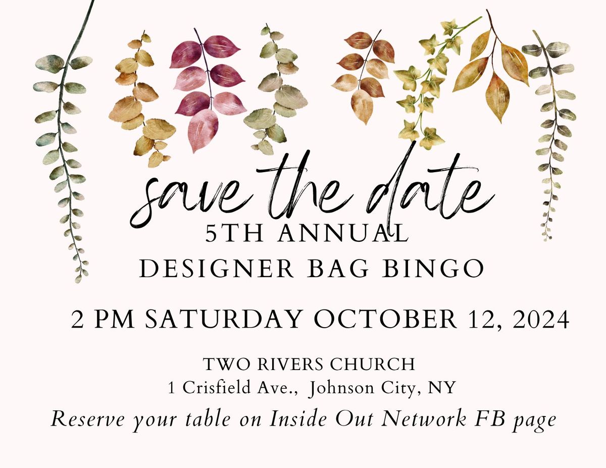 5TH Annual Designer Bag Bingo