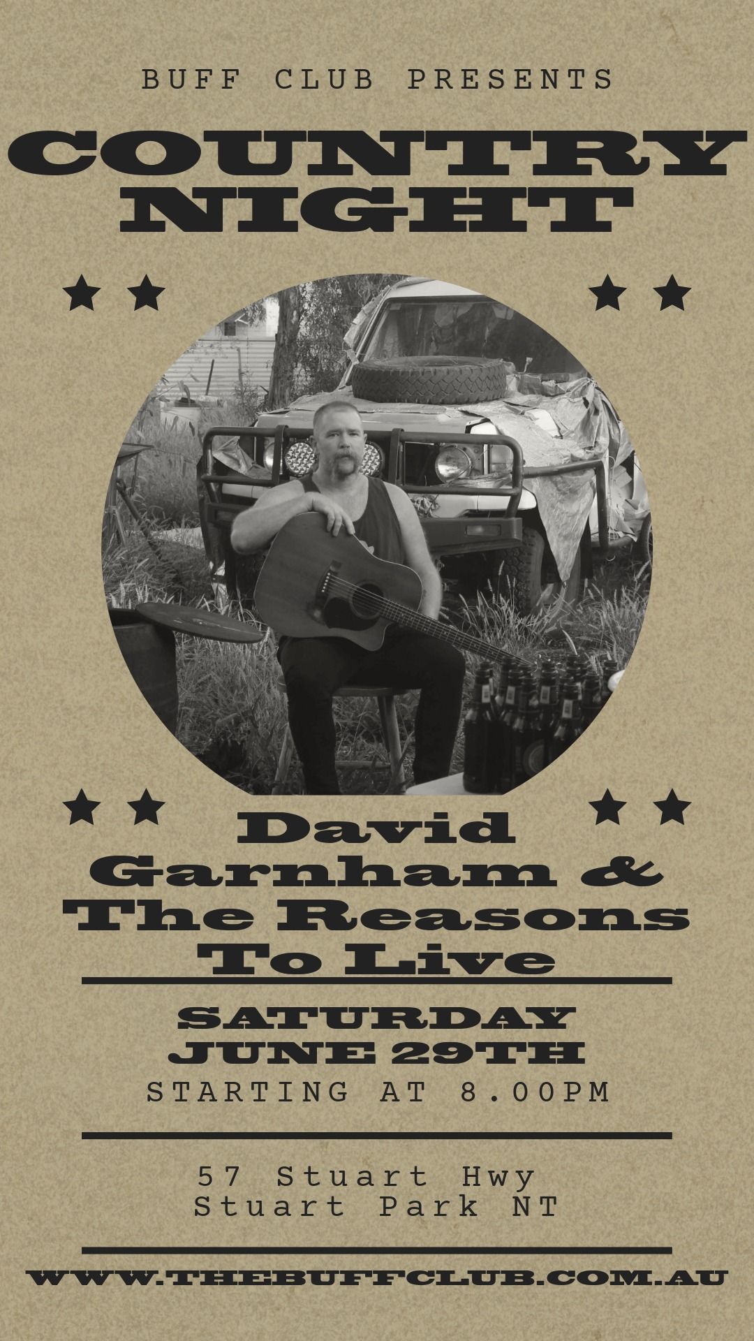 Country Night - David Garnham & the Reasons to Live 