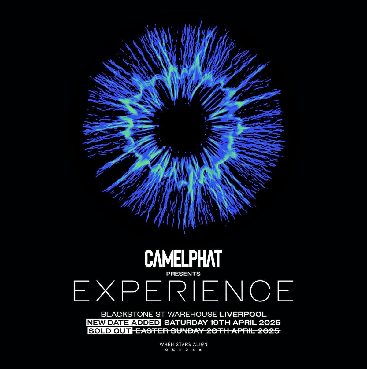 SECOND DATE - CAMELPHAT presents EXPERIENCE - Saturday 19th April at Blackstone St Warehouse