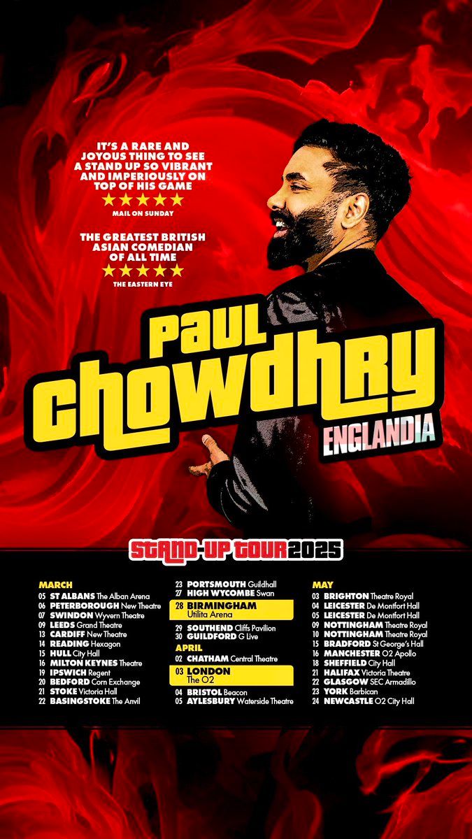 Paul Chowdhry Brighton Tickets