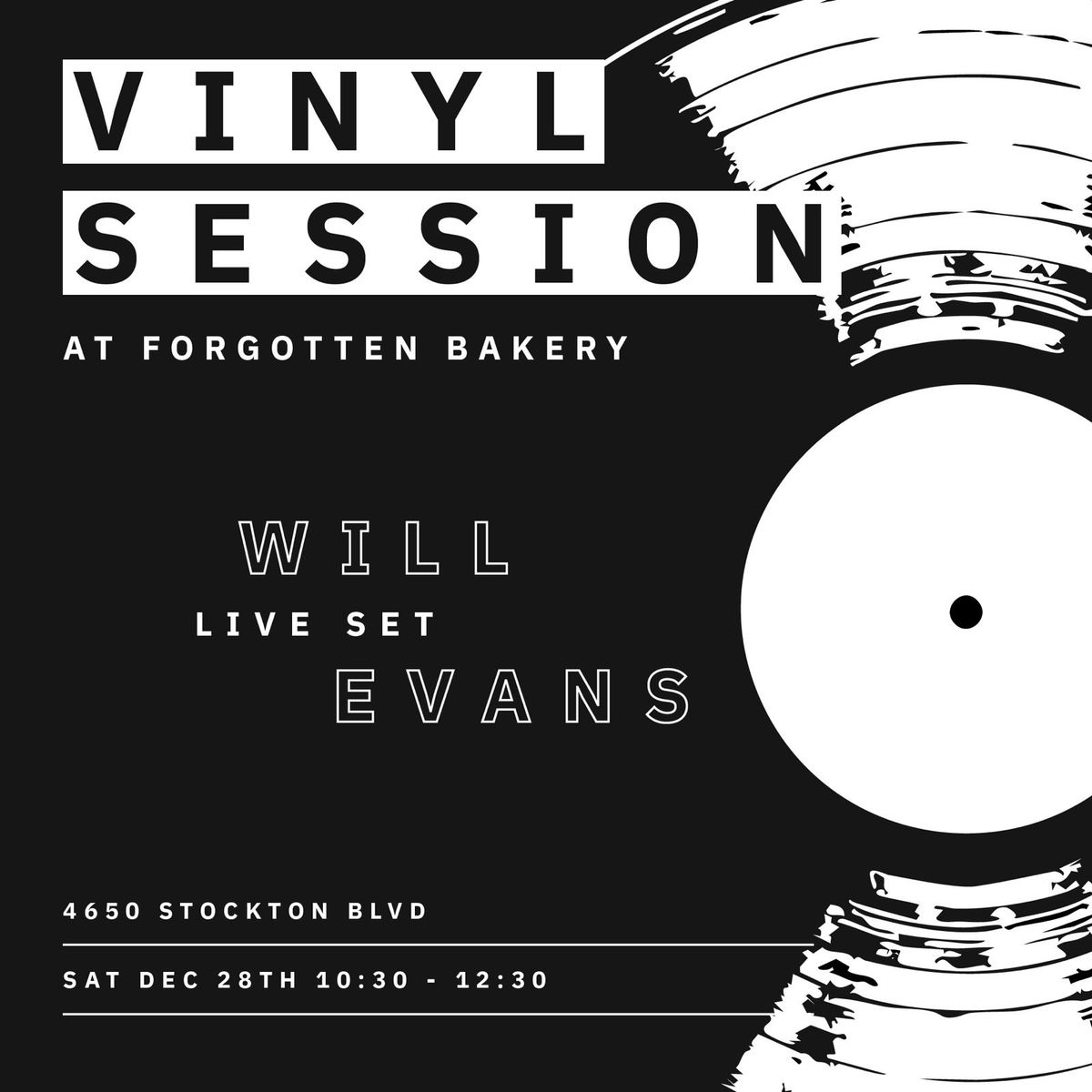 Vinyl Session at Forgotten Bakery