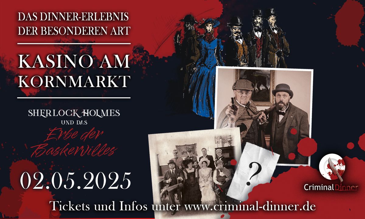 Krimi Dinner - Sherlock Holmes - Das Erbe der Baskervilles