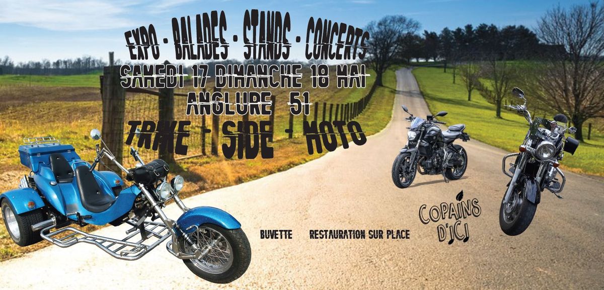 1ere Expo Trike Side Moto - Anglure - Samedi 17 & dimanche 18 Mai 2025