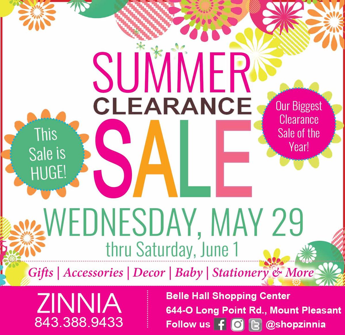 ZINNIA's HUGE Summer Clearance Sale!