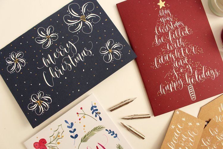 Christmas Card Modern Calligraphy Workshop