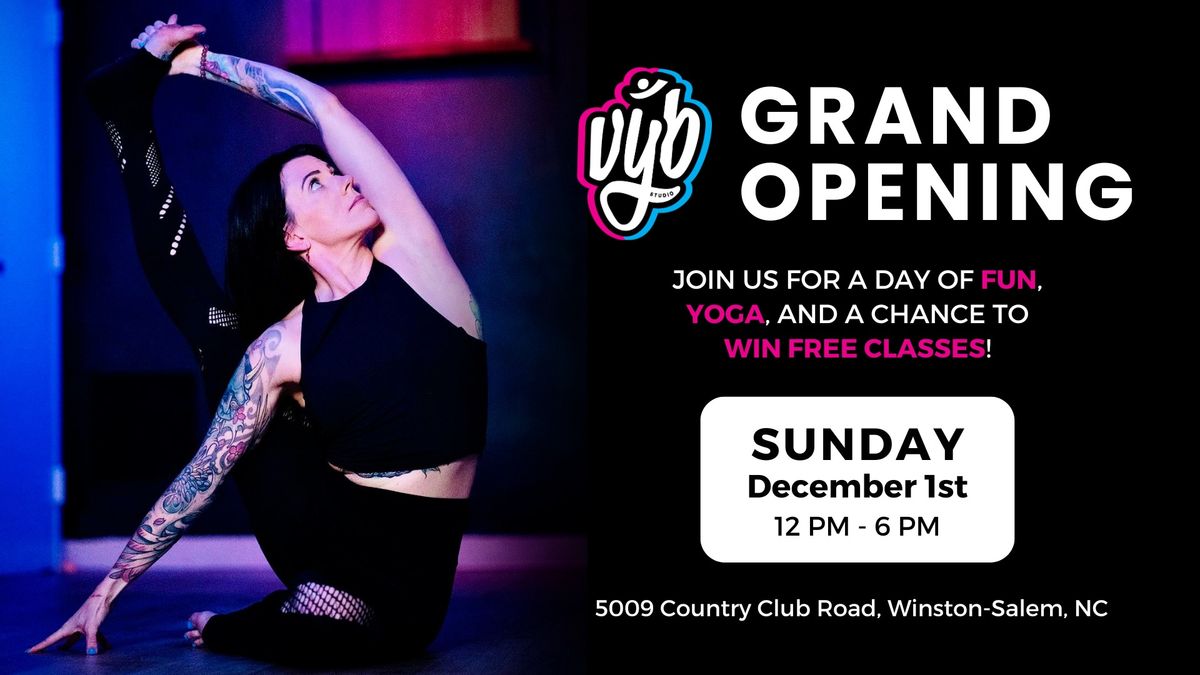 New Yoga Studio Grand Opening! 