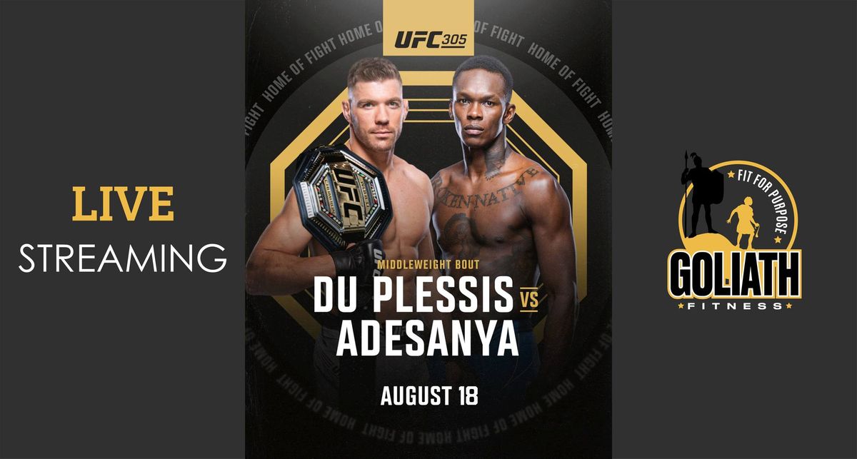 Live Streaming - Du Plessis vs Adesanya - UFC 305