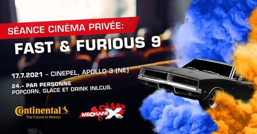 Seance Cinema Privee The Fast Furious 9 Trouver Des Billets Renan 17 July 2021