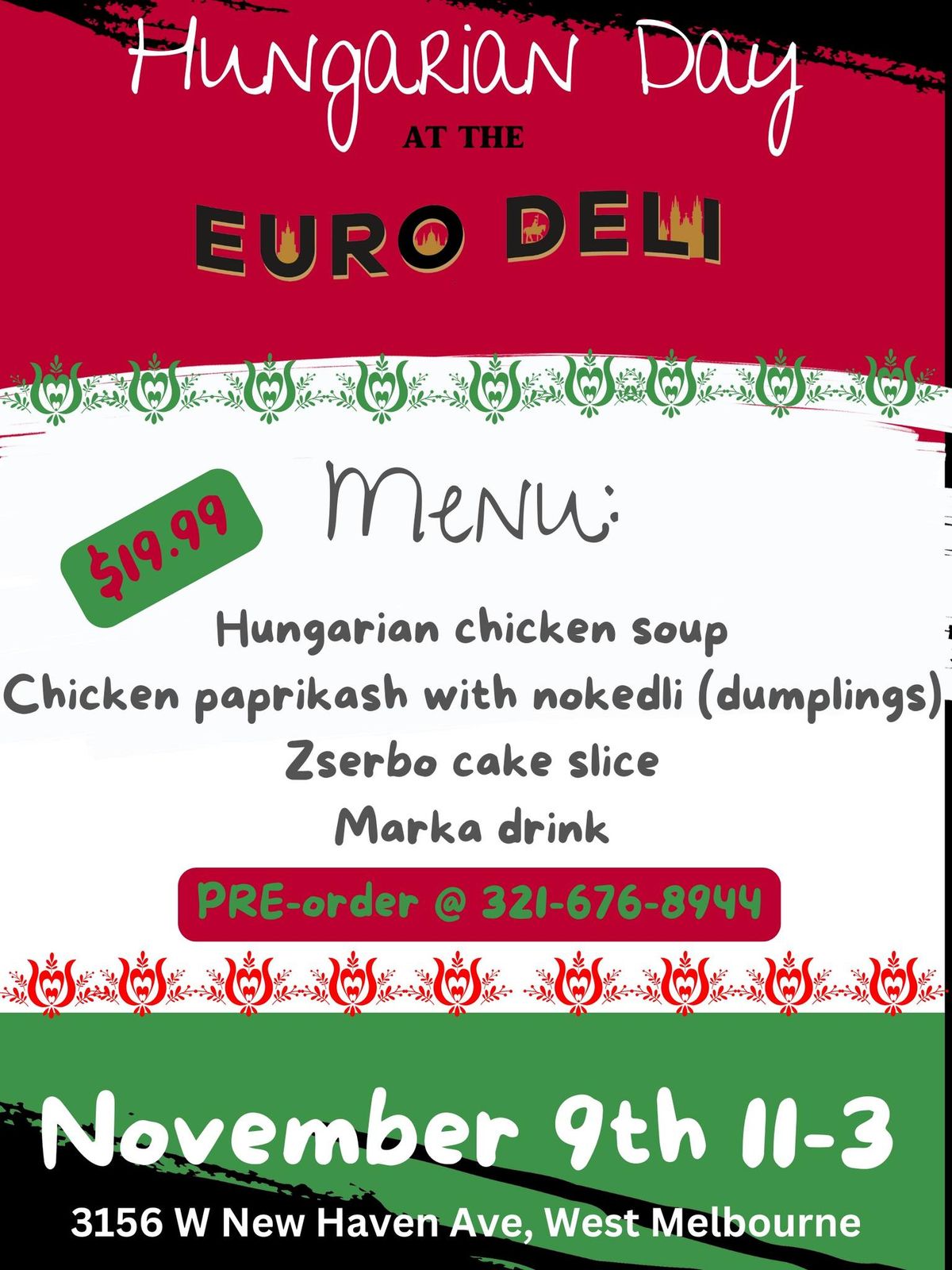 Hungarian Day at the Euro Deli