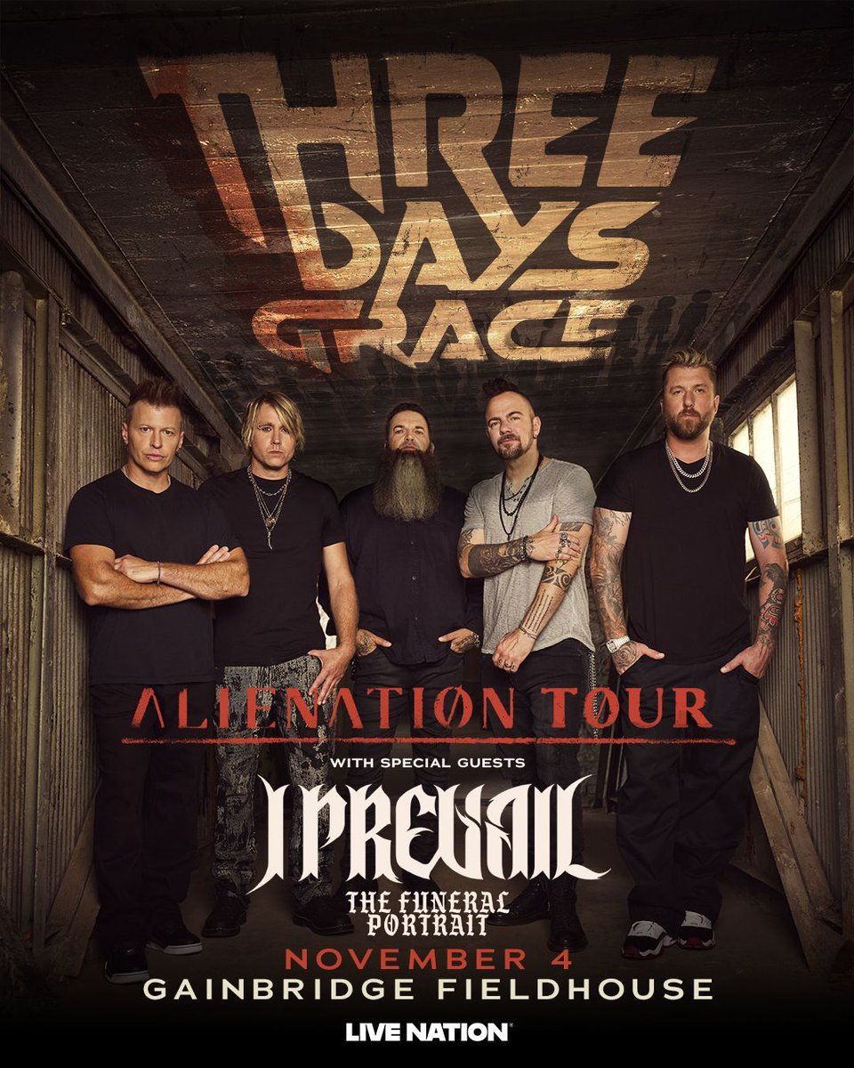Three Days Grace  I Prevail & The Funeral Portrait