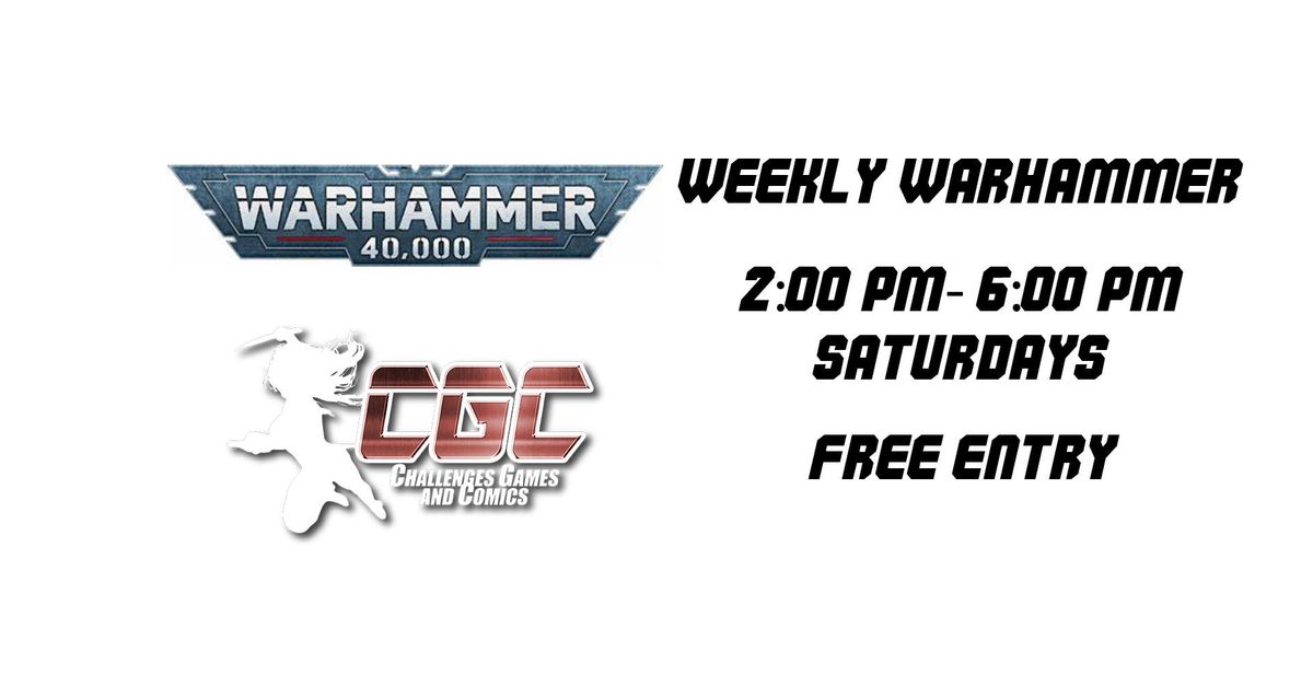 Weekly Warhammer Meetup
