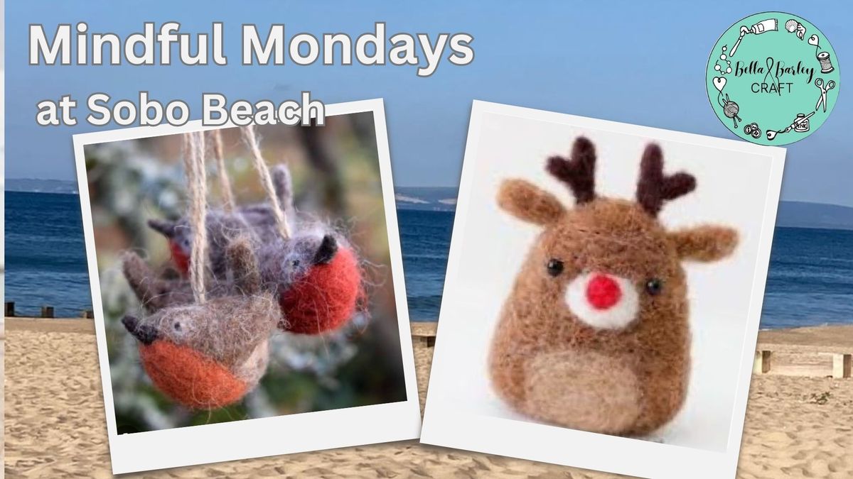 Needle felted Christmas decorations workshop