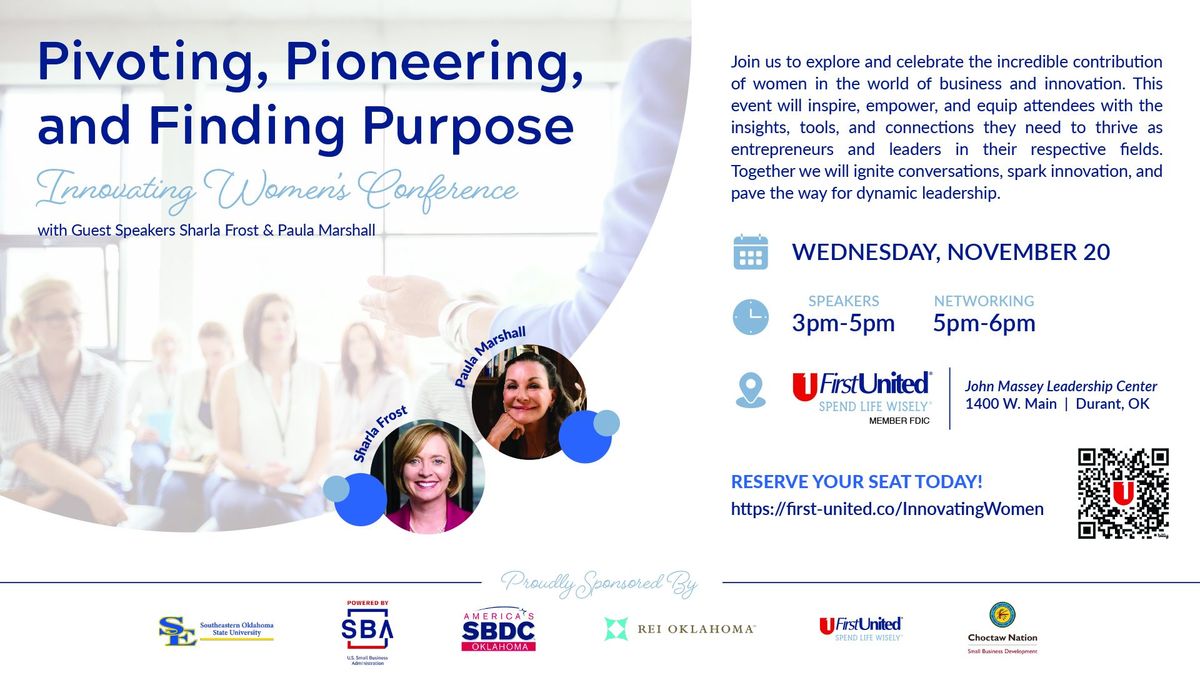 Pivoting, Pioneering, and Finding Purpose - Innovating Women's Conference 