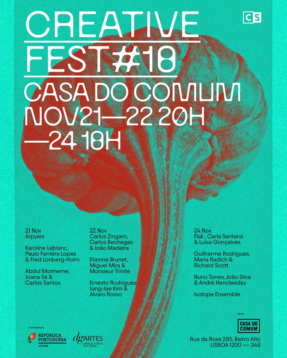 Creative Fest #18 - NOVEMBER - Casa do Comum