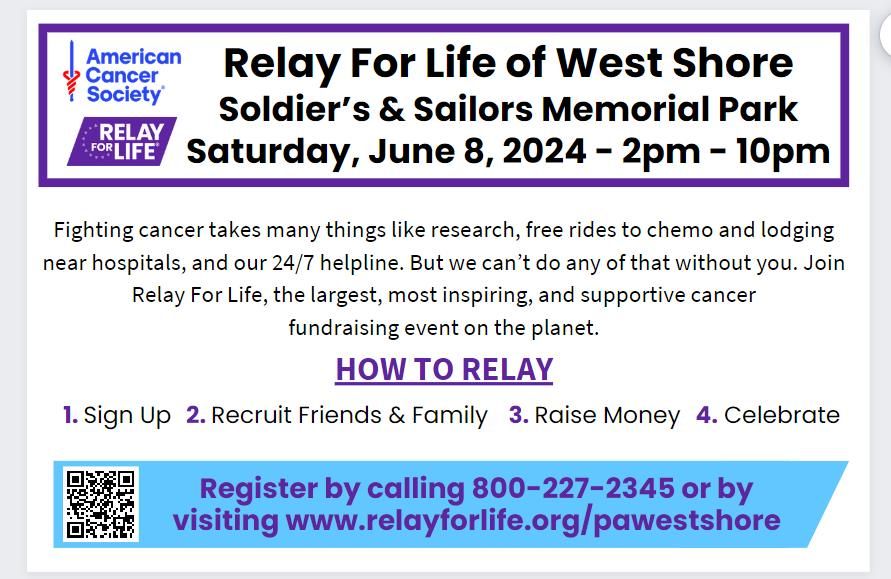 Relay For Life of West Shore 2024