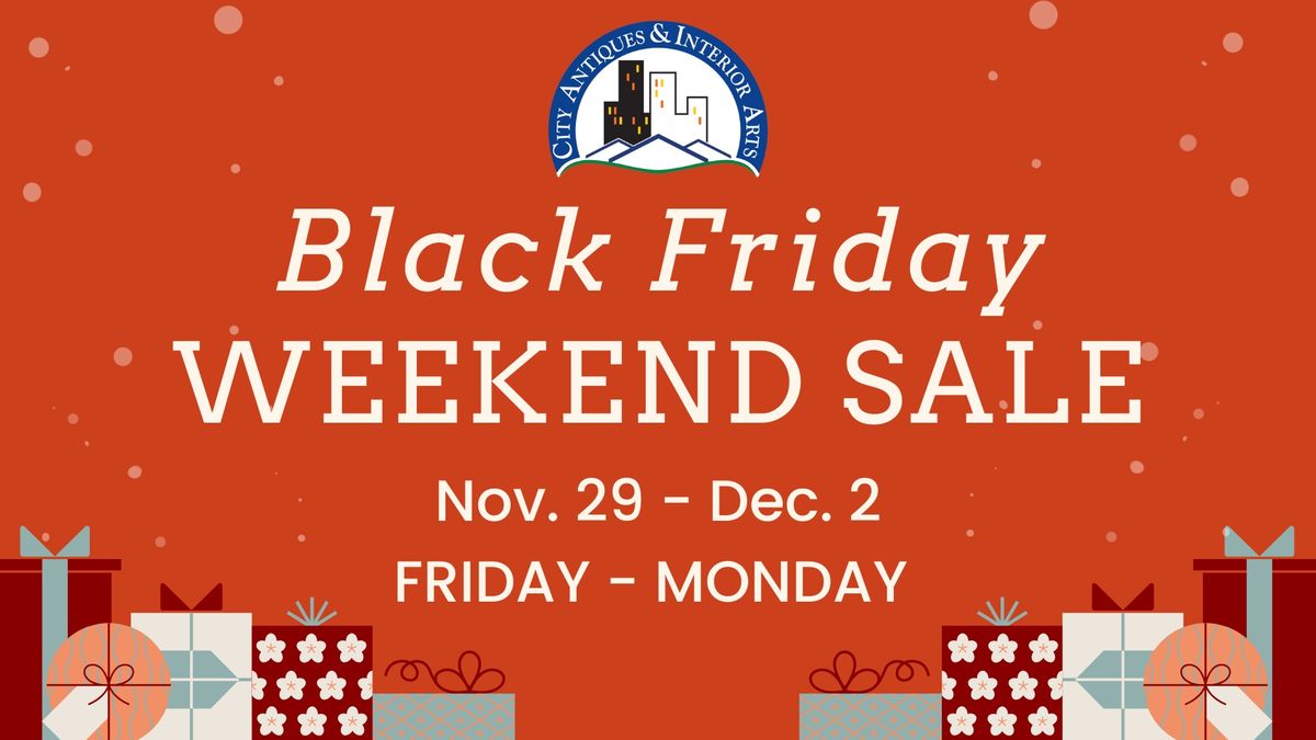 Black Friday Weekend Sale