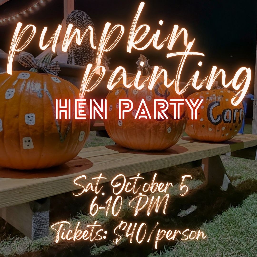 Pumpkin Painting Hen Party