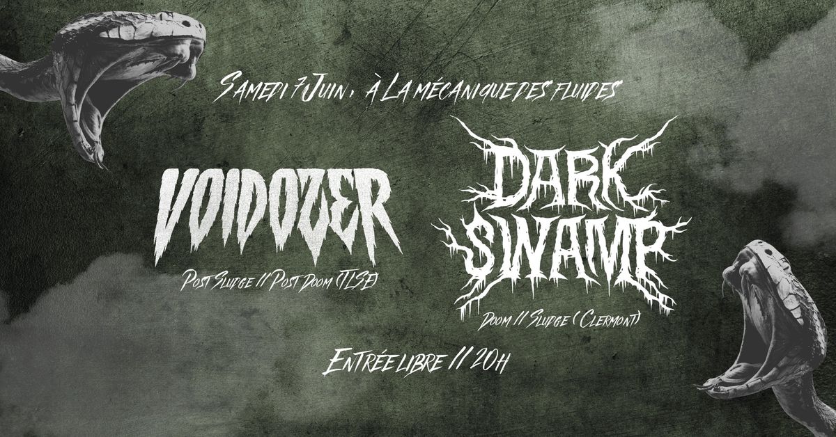 DARK SWAMP + VOIDOZER [Soir\u00e9e doom sludge @La M\u00e9canique des Fluides]