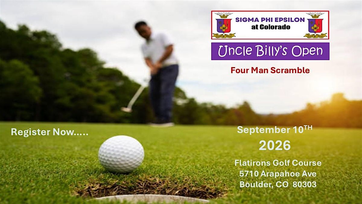 SigEp at Colorado: 2026 Uncle Billy's Open