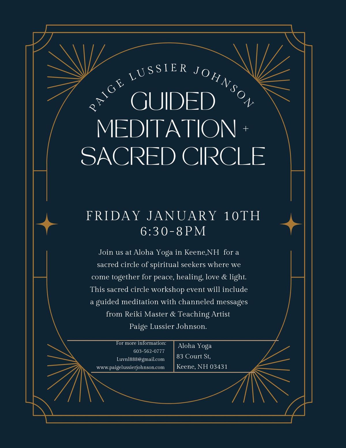 Guided Meditation-Sacred Circle