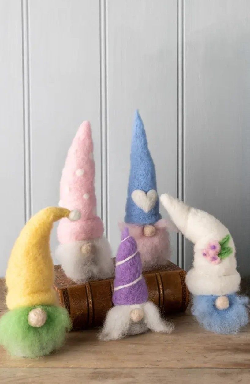 Whimsical Spring Gnomes: A Needle Felting Class