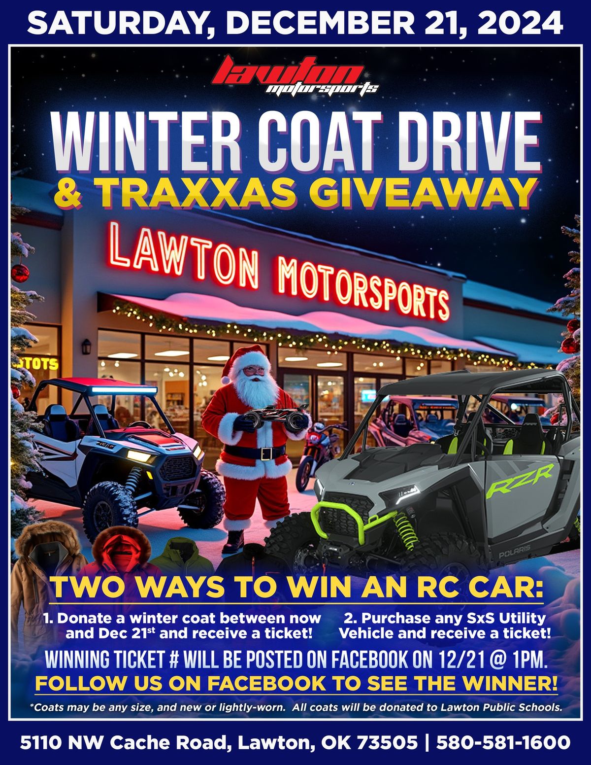 Winter Coat Drive & Traxxas Giveaway