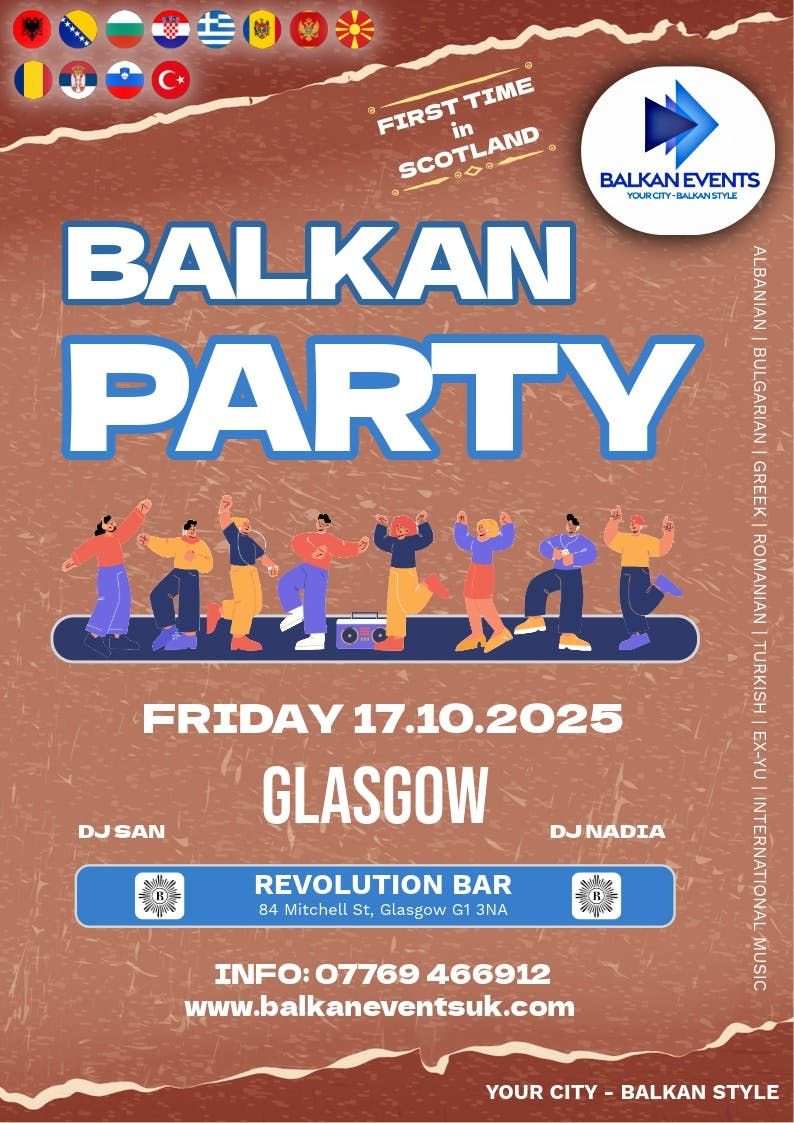 BALKAN Party GLASGOW - Premiere