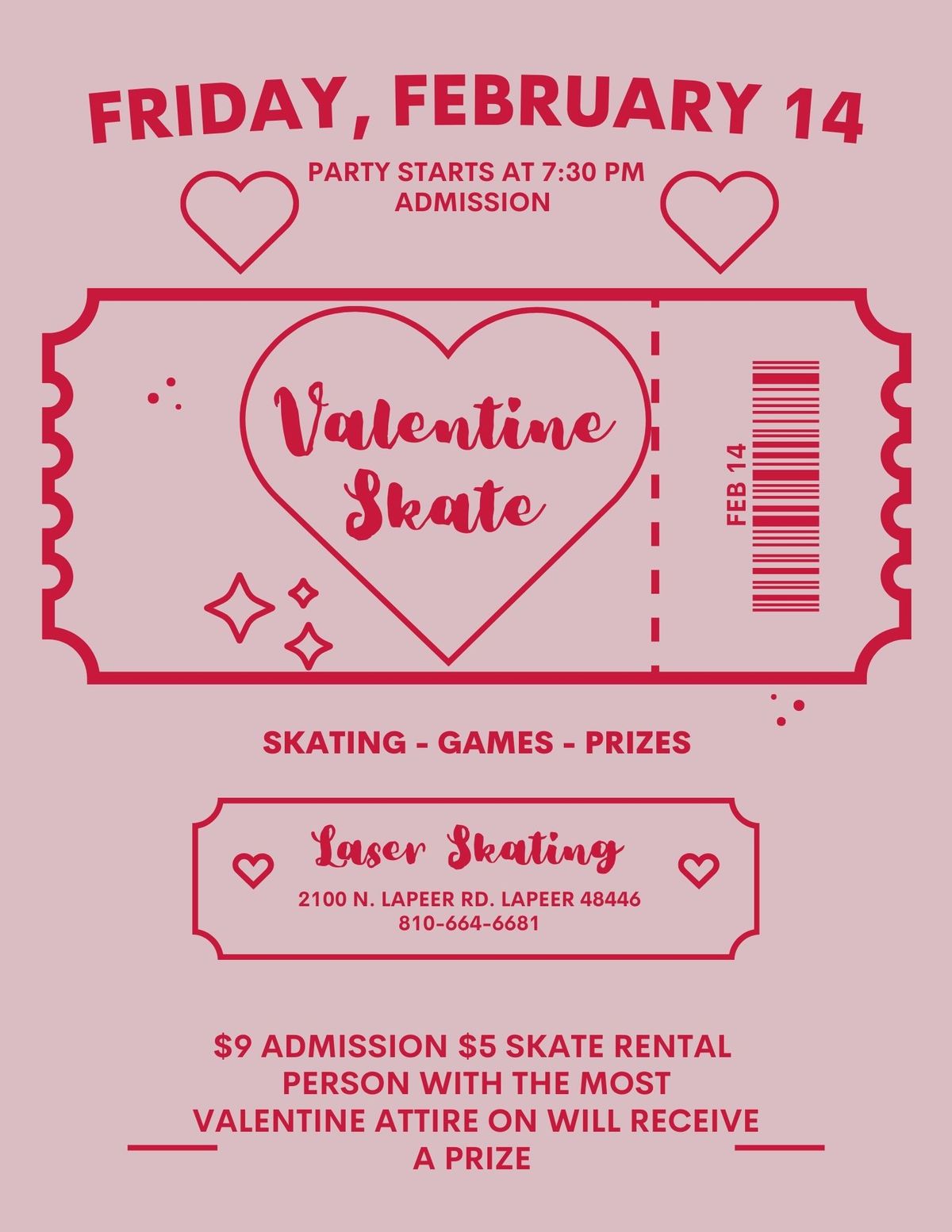 Valentines skate 