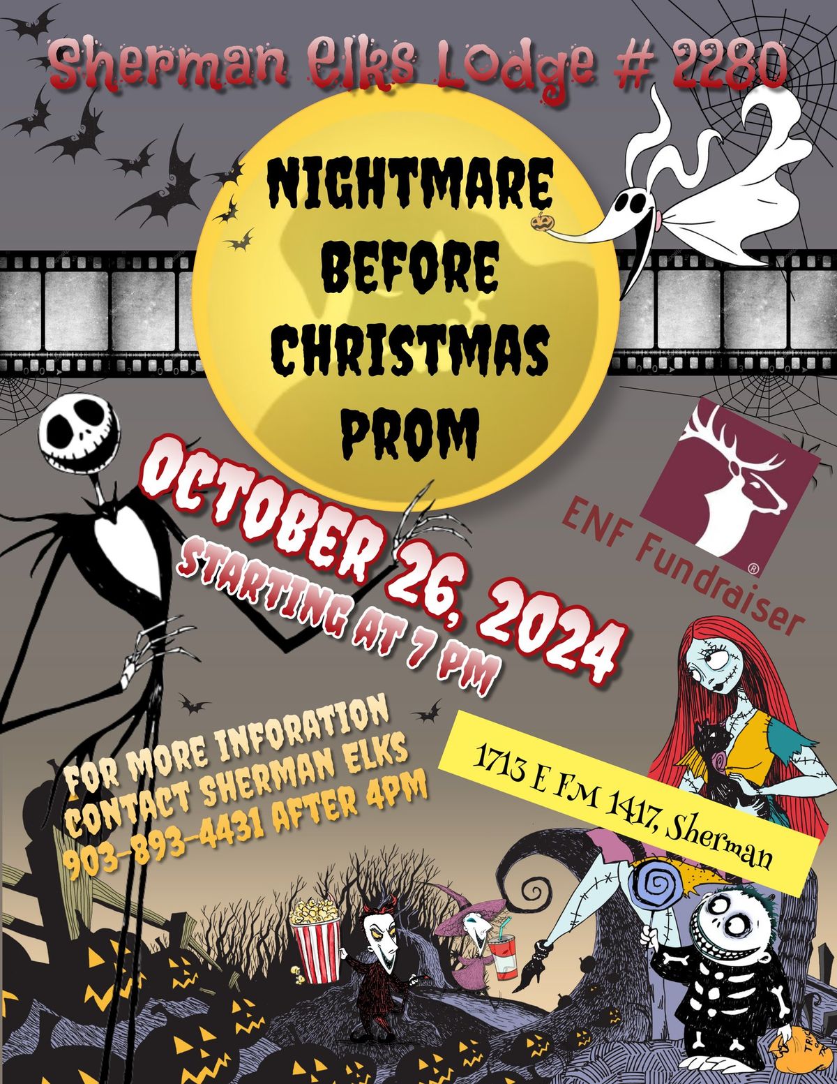 Sherman Elks #2280 Nightmare before Christmas Prom ENF Fundraiser