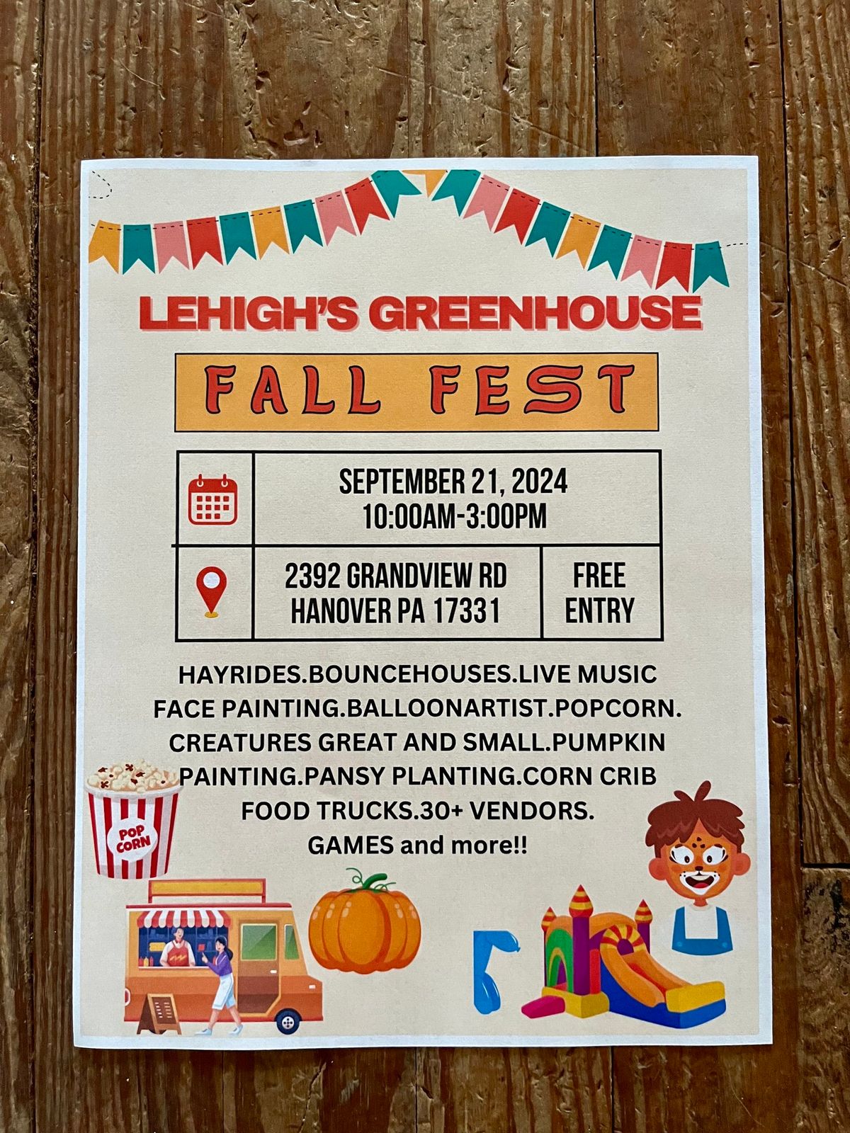 FALL FEST @ Lehigh\u2019s Greenhouse 