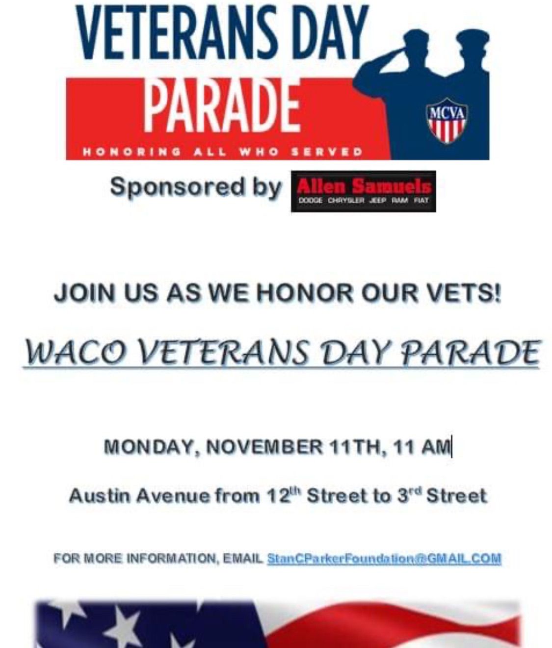 Waco Veterans Day Parade 