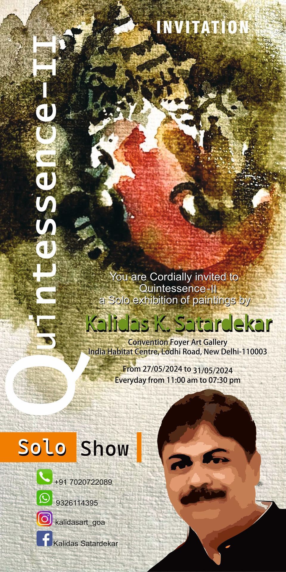 Quintessence-II a Solo art exhibition by Kalidas Satardekar