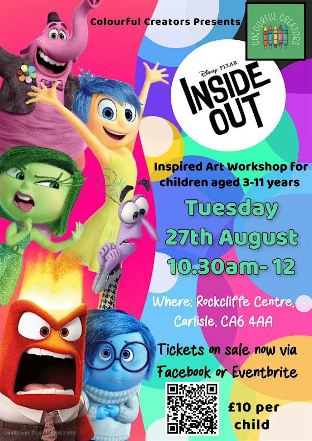 Colourful Creators- Inside Out Inspired Workshop