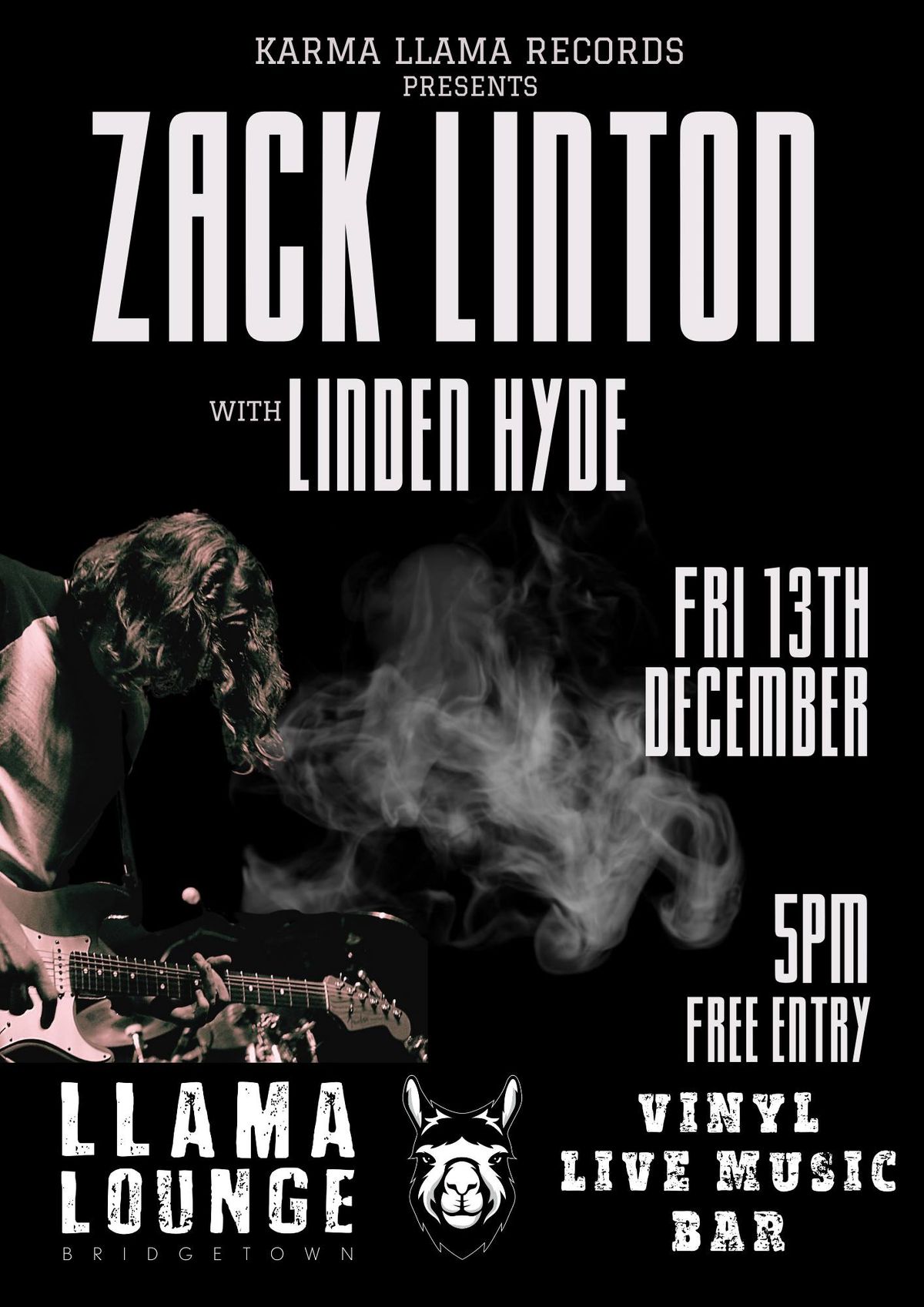 ZACK LINTON w LINDEN HYDE LIVE @ LLAMA LOUNGE