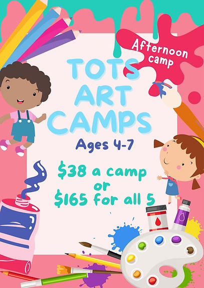 Summer Art Camps for Tots- Morning Slot